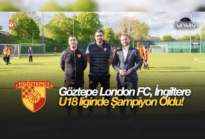 Göztepe London FC, İngiltere U18 liginde şampiyon oldu…