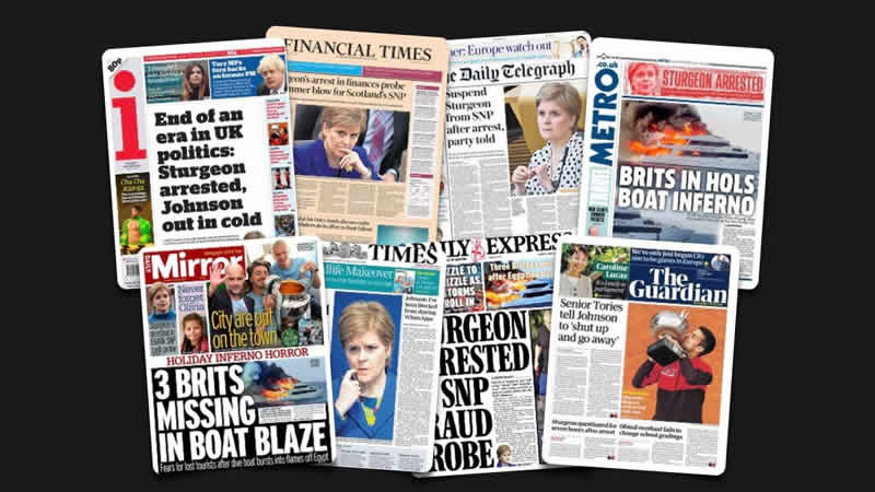  12 Haziran Pazartesi: İngiltere gazetelerinden öne çıkan manşetler