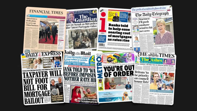 19 Haziran Pazartesi: İngiltere gazetelerinden öne çıkan manşetler