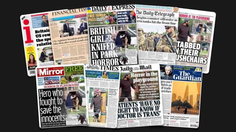 9 Haziran Cuma: İngiltere gazetelerinden öne çıkan manşetler