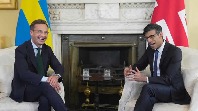 Başbakan Sunak, İsveçli mevkidaşı Kristersson ile görüştü