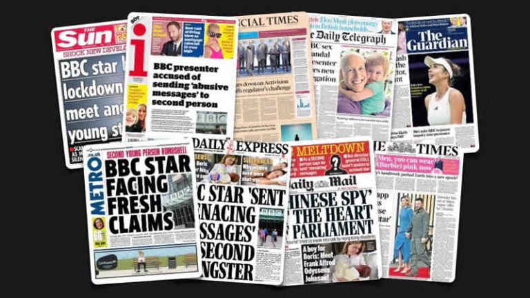 12 Temmuz Çarşamba: İngiltere gazetelerinden öne çıkan manşetler