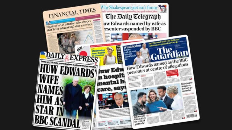 13 Temmuz Perşembe: İngiltere gazetelerinden öne çıkan manşetler