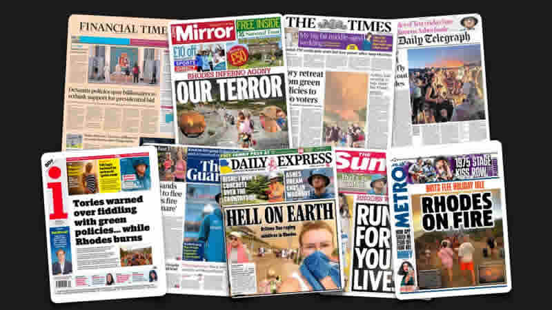 24 Temmuz Pazartesi: İngiltere gazetelerinden öne çıkan manşetler