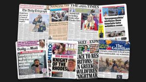 25 Temmuz Salı: İngiltere gazetelerinden öne çıkan manşetler