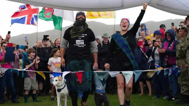Eski paraşütçü, Birleşik Krallık’ta altı yıllık yürüyüşünü tamamladı