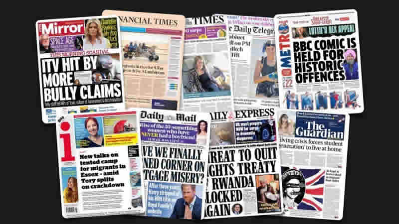 10 Ağustos Perşembe: İngiltere gazetelerinden öne çıkan manşetler