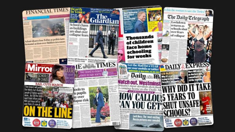 1 Eylül Cuma: İngiltere gazetelerinden öne çıkan manşetler