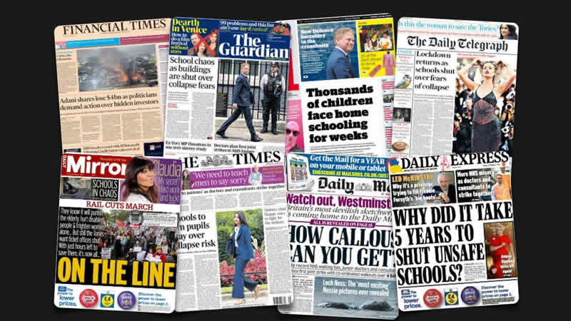 1 Eylül Cuma: İngiltere gazetelerinden öne çıkan manşetler