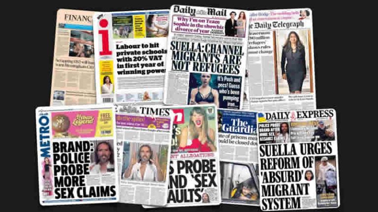 26 Eylül Salı: İngiltere gazetelerinden öne çıkan manşetler