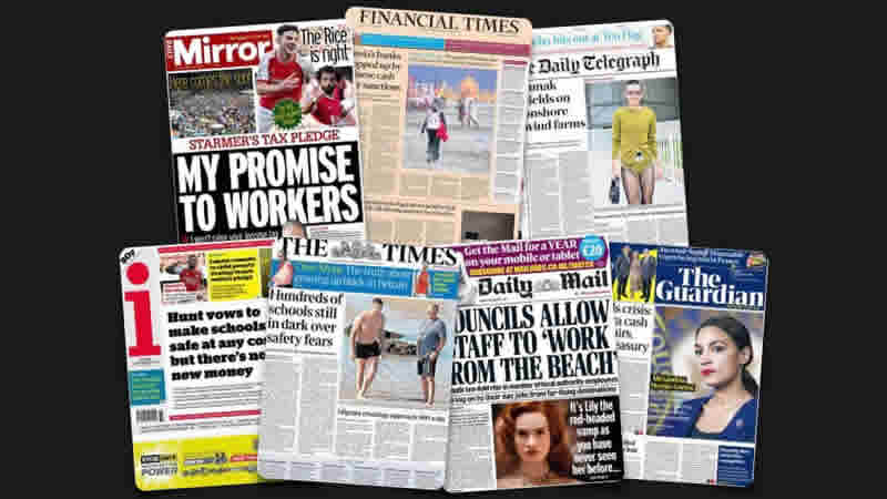  4 Eylül Pazartesi: İngiltere gazetelerinden öne çıkan manşetler