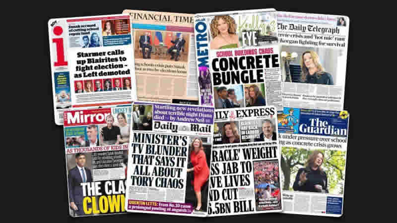  5 Eylül Salı: İngiltere gazetelerinden öne çıkan manşetler