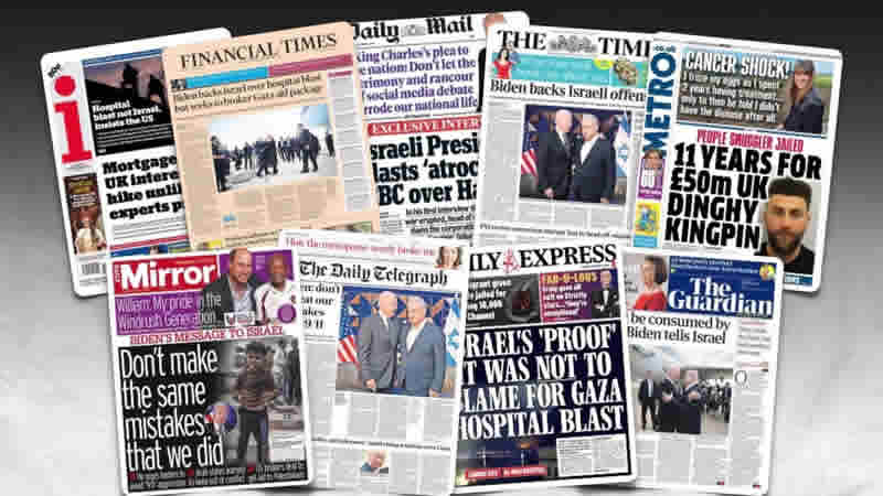  19 Ekim Perşembe: İngiltere gazetelerinden öne çıkan manşetler