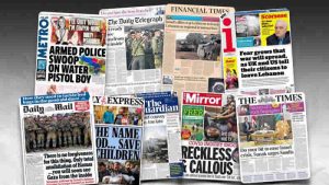 20 Ekim Cuma: İngiltere gazetelerinden öne çıkan manşetler