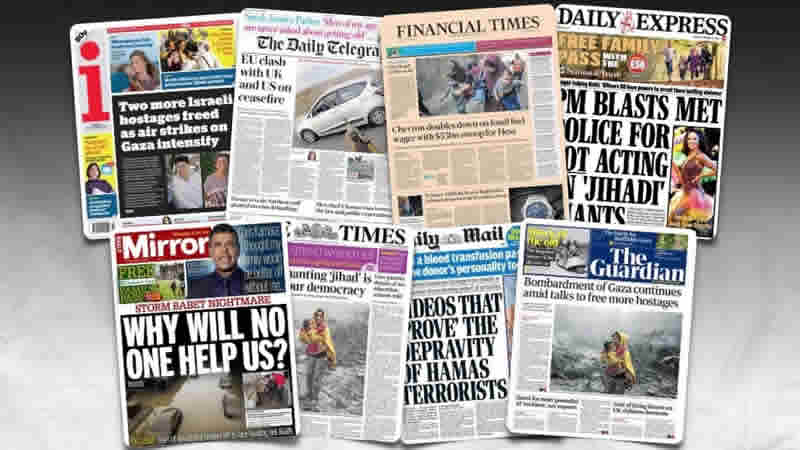  24 Ekim Salı: İngiltere gazetelerinden öne çıkan manşetler