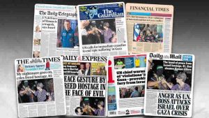 25 Ekim Çarşamba: İngiltere gazetelerinden öne çıkan manşetler