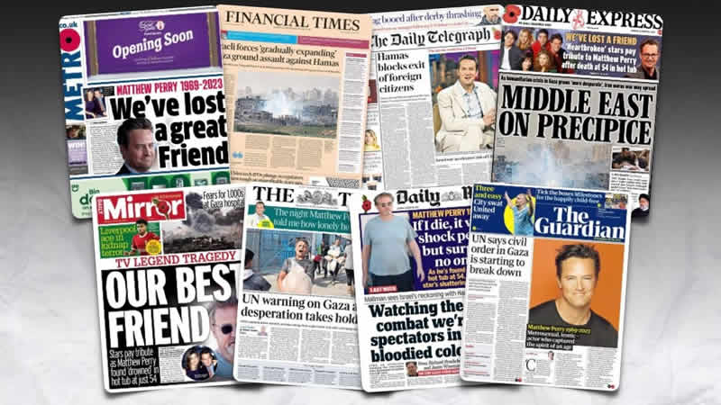 30 Ekim Pazartesi: İngiltere gazetelerinden öne çıkan manşetler