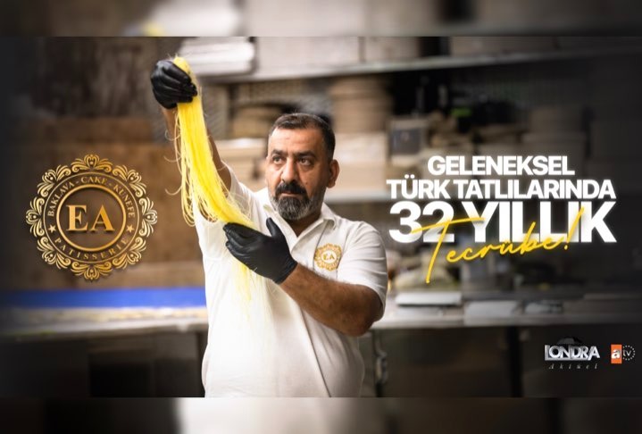 Baklava üretiminde 32 yıllık tecrübe…