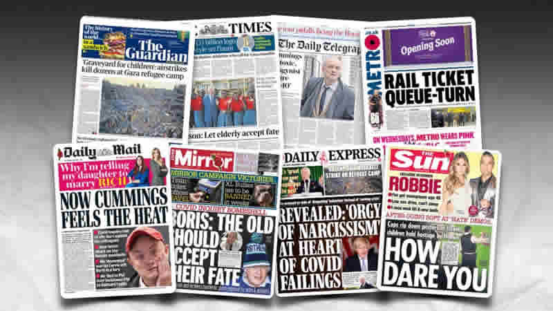 1 Kasım Çarşamba: İngiltere gazetelerinden öne çıkan manşetler