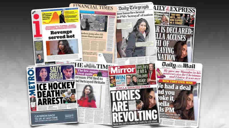  15 Kasım Çarşamba: İngiltere gazetelerinden öne çıkan manşetler