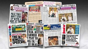 8 Kasım Çarşamba: İngiltere gazetelerinden öne çıkan manşetler