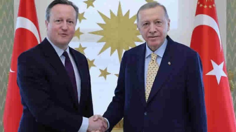 İngiltere Dışişleri Bakanı Cameron, Erdoğan ve Fidan ile görüştü