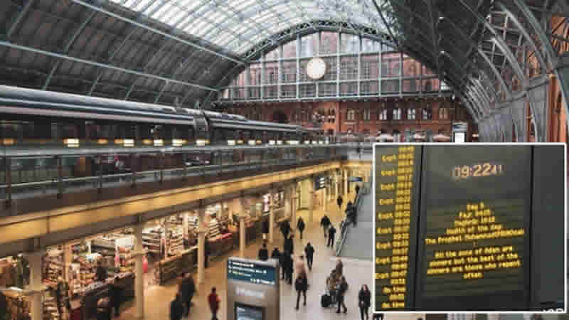 Londra’daki King’s Cross İstasyonu’nda Ramazan mesajı