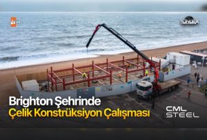 Brighton’da çelik konstrüksiyon çalışması…