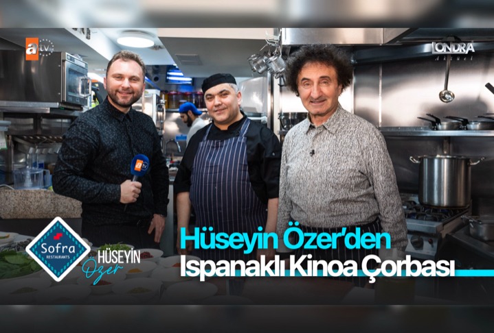 Hüseyin Özer’den Ispanaklı Kinoa çorbası…