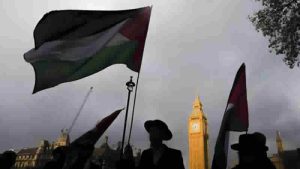 Londra’da, İsrail’e silah satışı protestosu