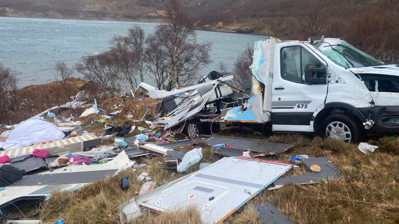 İskoçya’da karavan tatili yapan aile felaketi yaşadı
