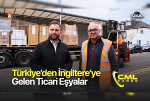 Türkiye’den İngiltere’ye gelen ticari eşyalar…