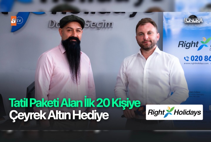 Tatil paketi alan ilk 20 kişiye çeyrek altın hediye…
