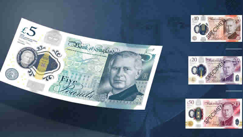 İngiltere’de Kral Charles Portreli Yeni Banknotlar Dolaşımda