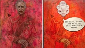 İngiltere’de Kral Charles’ın Portresine Protesto Saldırısı