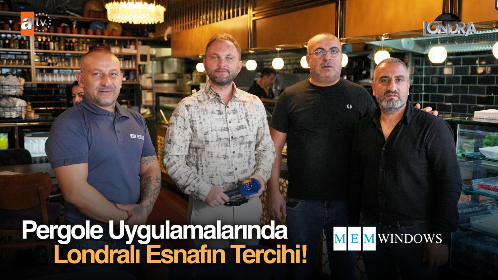 Pergole uygulamalarında Londralı esnafın tercihi…