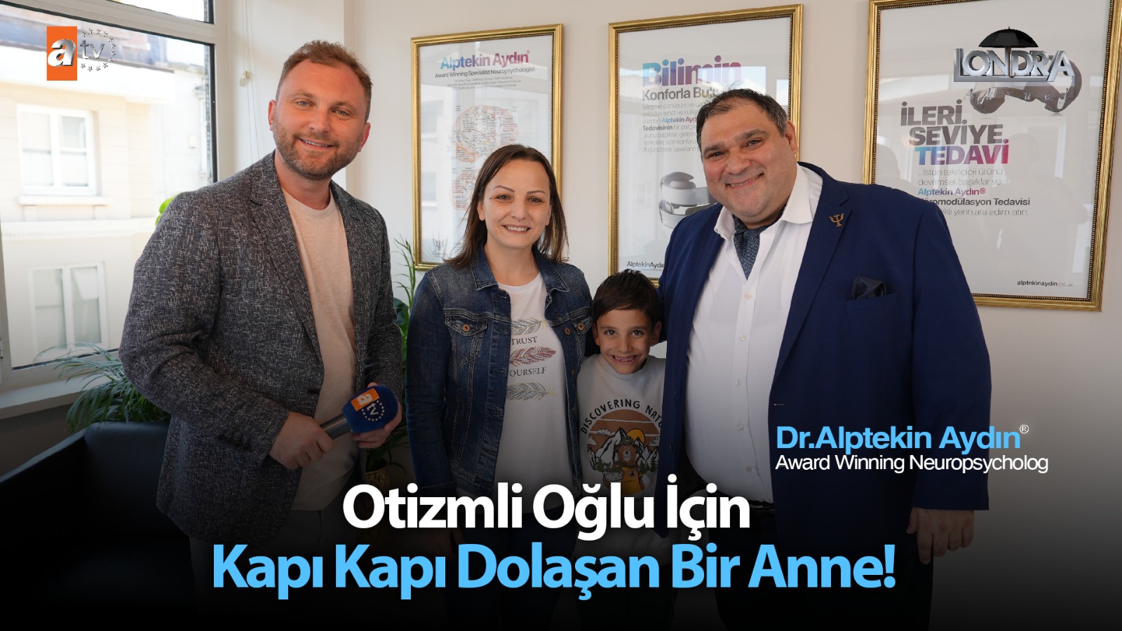 Otizmli oğlu için kapı kapı dolaşan bir anne…