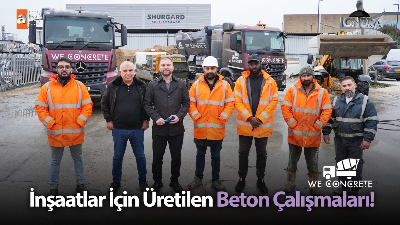 İnşaatlar için üretilen beton çalışmaları…