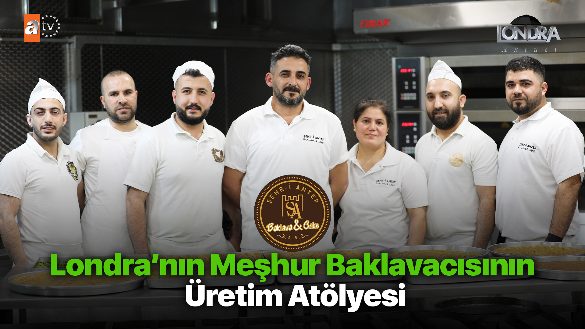 Londra’nın meşhur baklavacısının üretim atölyesi…