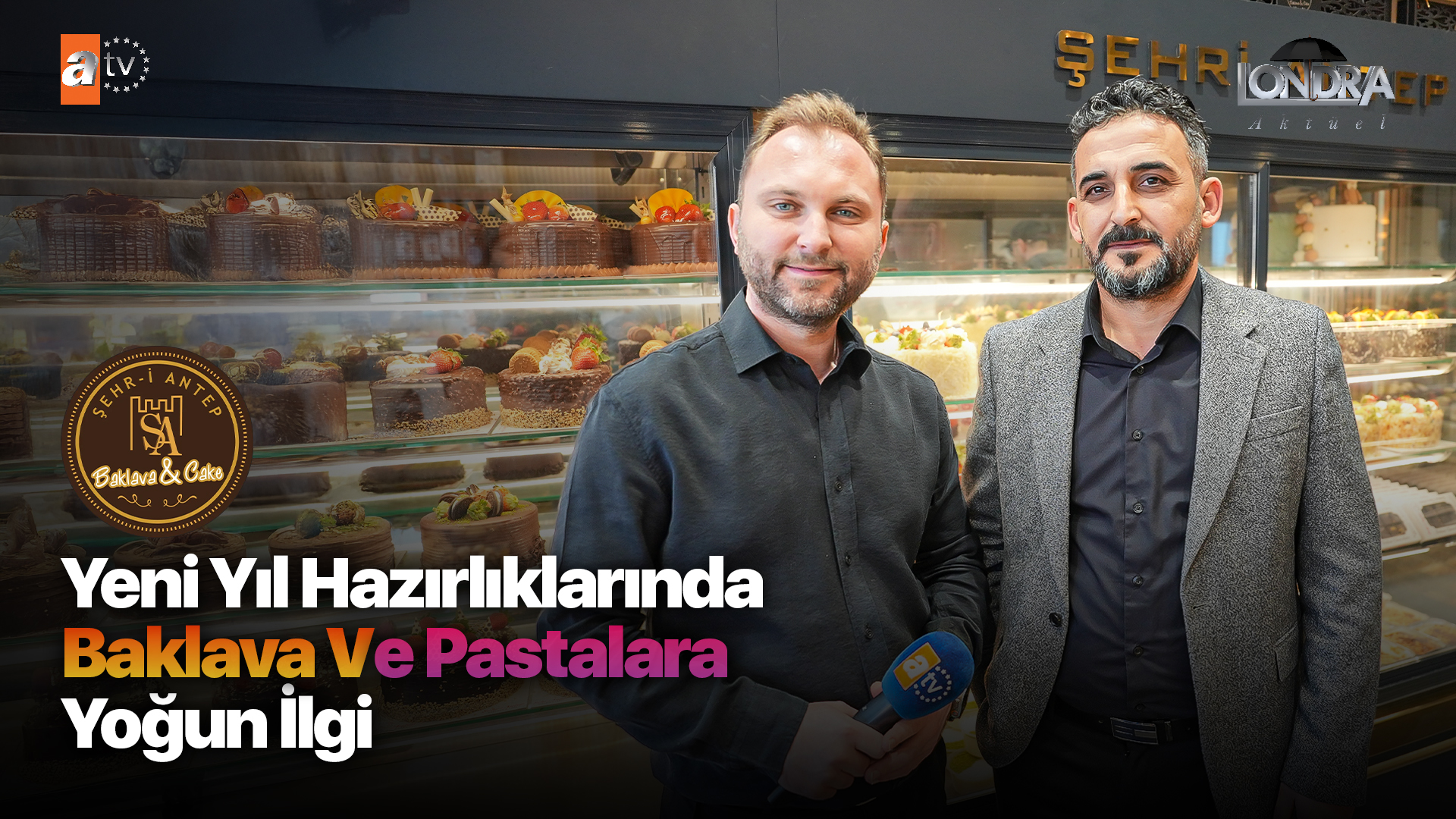 Yeni yıl hazırlıklarında baklava ve pastalara yoğun ilgi…