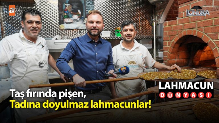 Taş fırında pişen, tadına doyulmaz lahmacunlar…