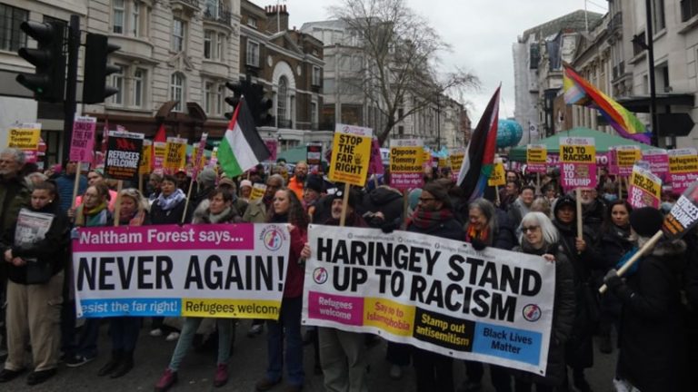 Londra’da Sendikalar Aşırı Sağa Karşı Eş Zamanlı Gösteriler Düzenledi