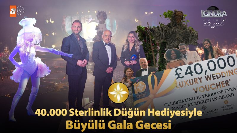 40 bin sterlinlik düğün hediyesiyle büyülü gala gecesi…