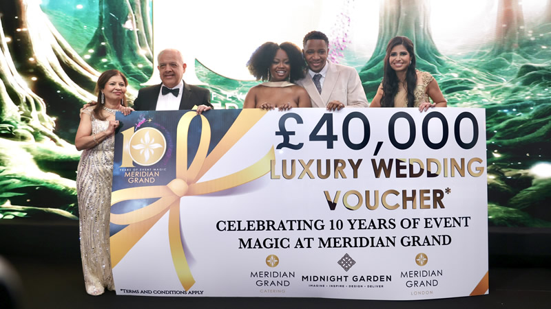 Meridian Grand’ın 10. Yıl Galasında Büyülü Gece ve 40.000 Sterlinlik Düğün Hediyesi