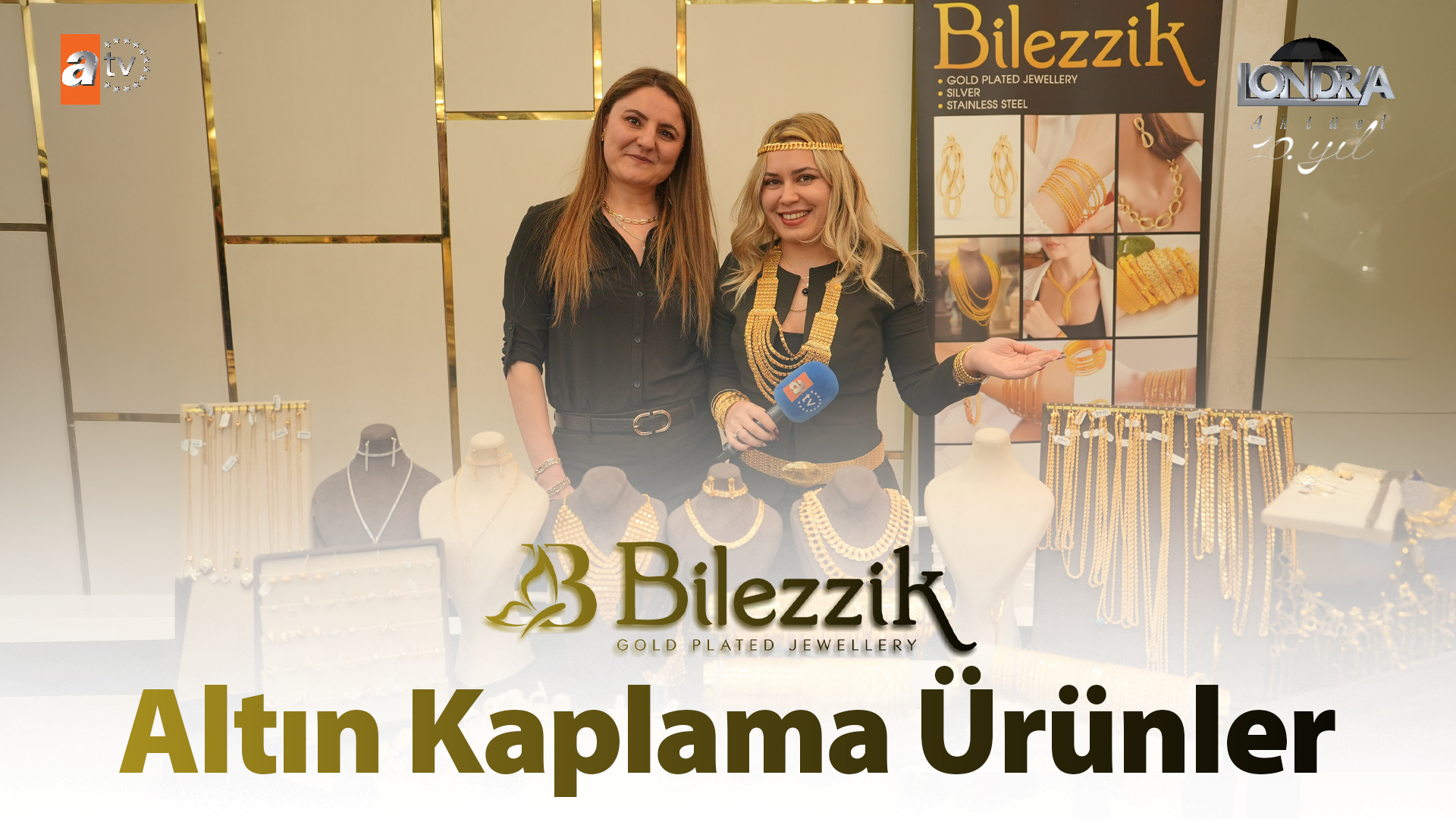 Altın kaplama ürünler...