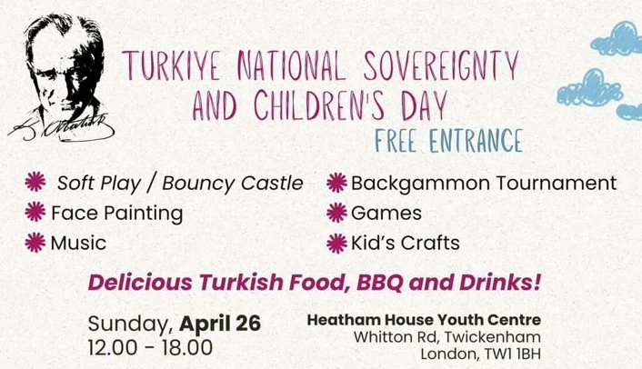 Londra’da Türk toplumu 23 Nisan etkinliğinde çocuklar için bir araya geliyor