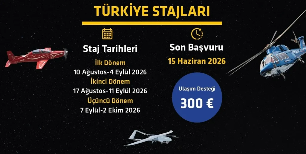 YTB’den Yurt Dışındaki Gençlere Türkiye’de Savunma Sanayiinde Staj Fırsatı